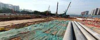 前海6單元03街坊地基與基礎工程2022.4.18-4.24施工剪影