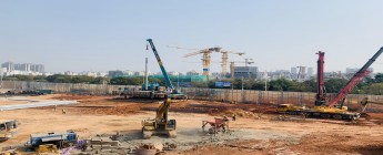 華潤A806-0403地塊項目基坑支護及樁基礎工程2023.2.27-3.5施工剪影