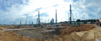 三亞海棠灣住宅項目一期土石方、基坑支護、樁基礎工程2023.6.5-6.11施工剪影