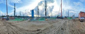 三亞海棠灣住宅項目一期土石方、基坑支護、樁基礎(chǔ)工程2023.6.12-6.18施工剪影