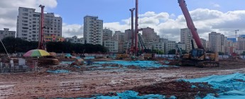 光明區軌道13號線車輛段片區02-07、02-08地塊樁基及支護工程2023.6.26-7.2施工剪影