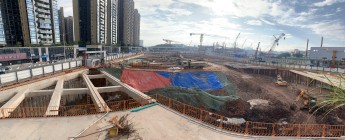 頤安都會中央花園（六期）基坑支護工程2023.10.16-10.22施工剪影