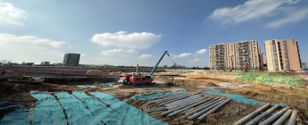 光明區軌道13號線車輛段片區02-11地塊樁基及支護工程2023.10.30-11.5施工剪影
