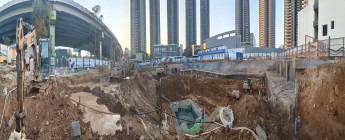 寶龍長租公寓基坑支護及樁基礎工程2024.1.15-1.21施工剪影
