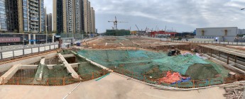 頤安都會中央花園（六期）基坑支護工程2024.1.22-1.28施工剪影