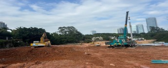 越秀地產里仁洞村F1-1地塊基坑、樁基礎工程2024.11.18-11.24施工剪影
