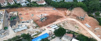 越秀地產里仁洞村F1-1地塊基坑、樁基礎工程2024.12.2-12.8施工剪影