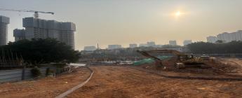 越秀地產(chǎn)里仁洞村F1-1地塊基坑、樁基礎(chǔ)工程2025.2.12-2.16施工剪影