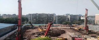 越秀海珠區(qū)AH020216地塊項(xiàng)目2025.2.18-2.23施工剪影